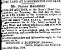 Property and Land Sales  1888-05-26 CHWS